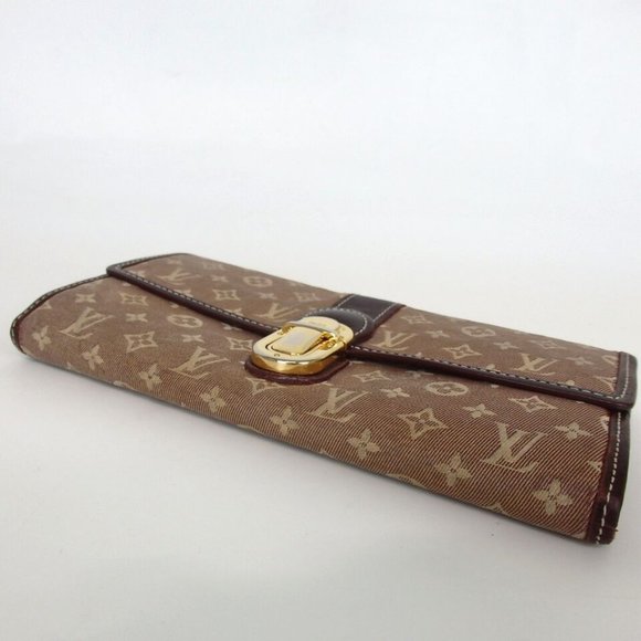 Authentic LOUIS VUITTON M63008 Ideal Portefeiulle Sarah purse canvas - Picture 3 of 9